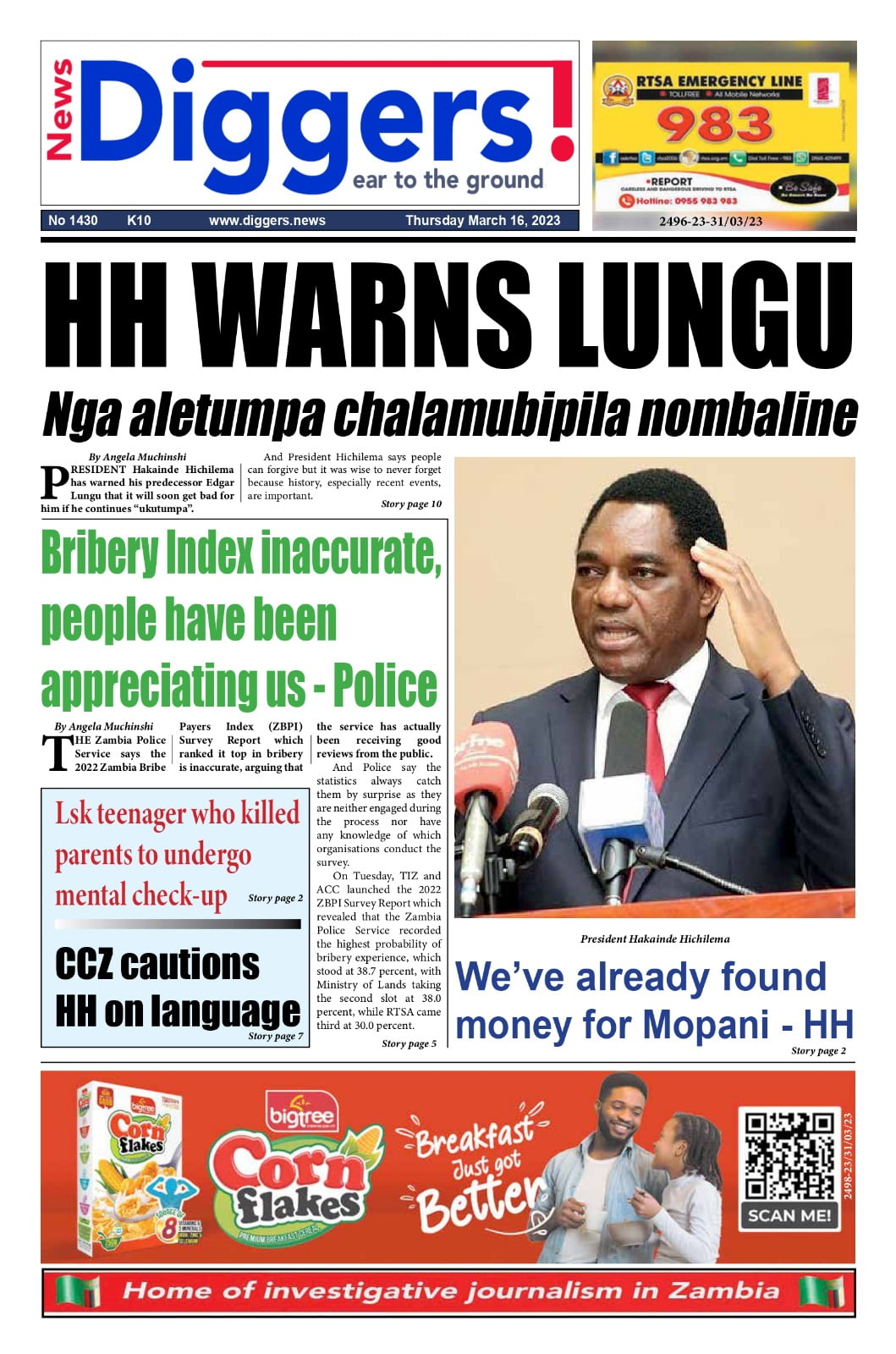 LATEST NEWS IN ZAMBIA TODAY visual data 8
